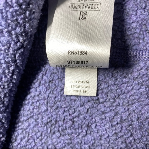 Patagonia Heather Purple Better Sweater 1/4 Zip Fleece Women’s Size Medium - Picture 5 of 7